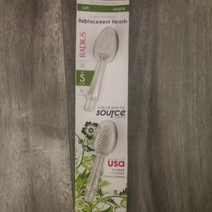 Radius replacement toothbrush heads 2 per pack new